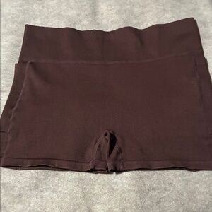 Elegant High-Waisted Chocolate Shorts